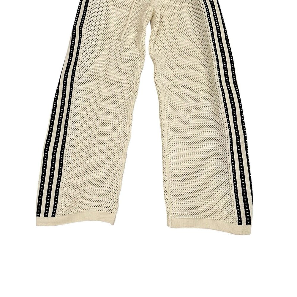 Adidas Originals Women's Premium Crochet Track Joggers, Cream, JD1080 - Picture 2 of 10